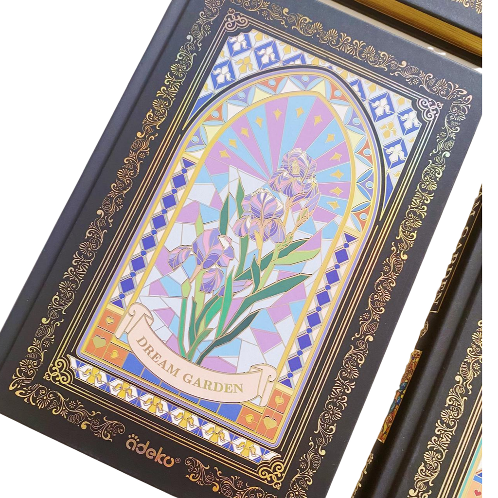 Libreta Hojas Decoradas Dream Garden Marco Dorado