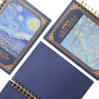 Libreta Hojas Negras - Francés Van Gogh