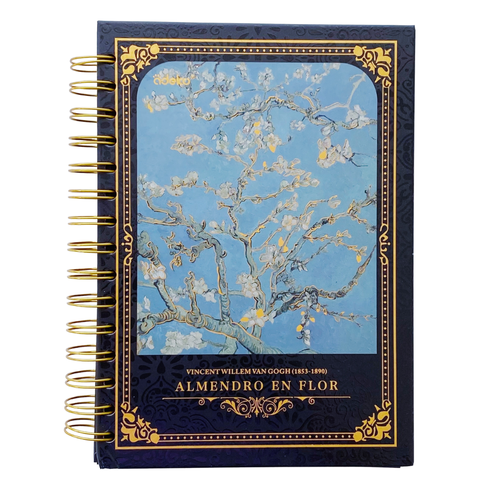 Libreta Hojas Negras - Francés Van Gogh
