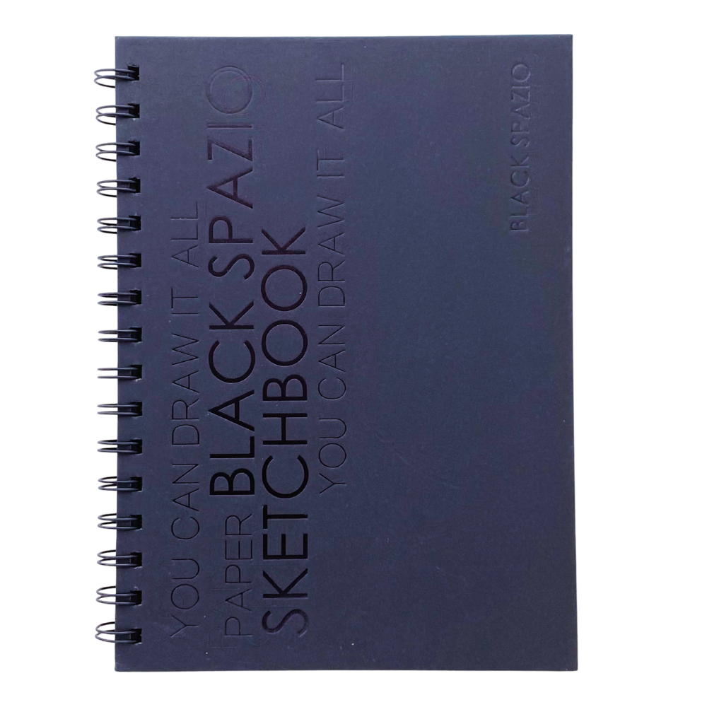Libreta Hojas Negras - Black Spazio A5