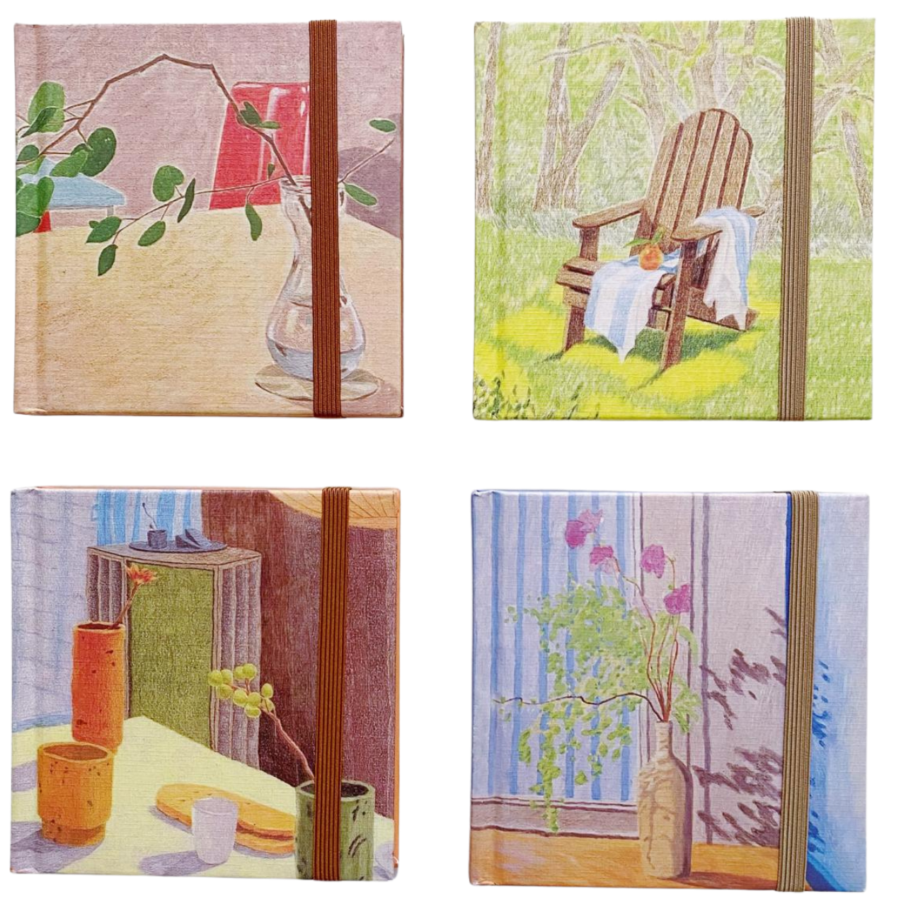 Libreta Sketchbook Hojas Blancas Naturaleza Al Oleo