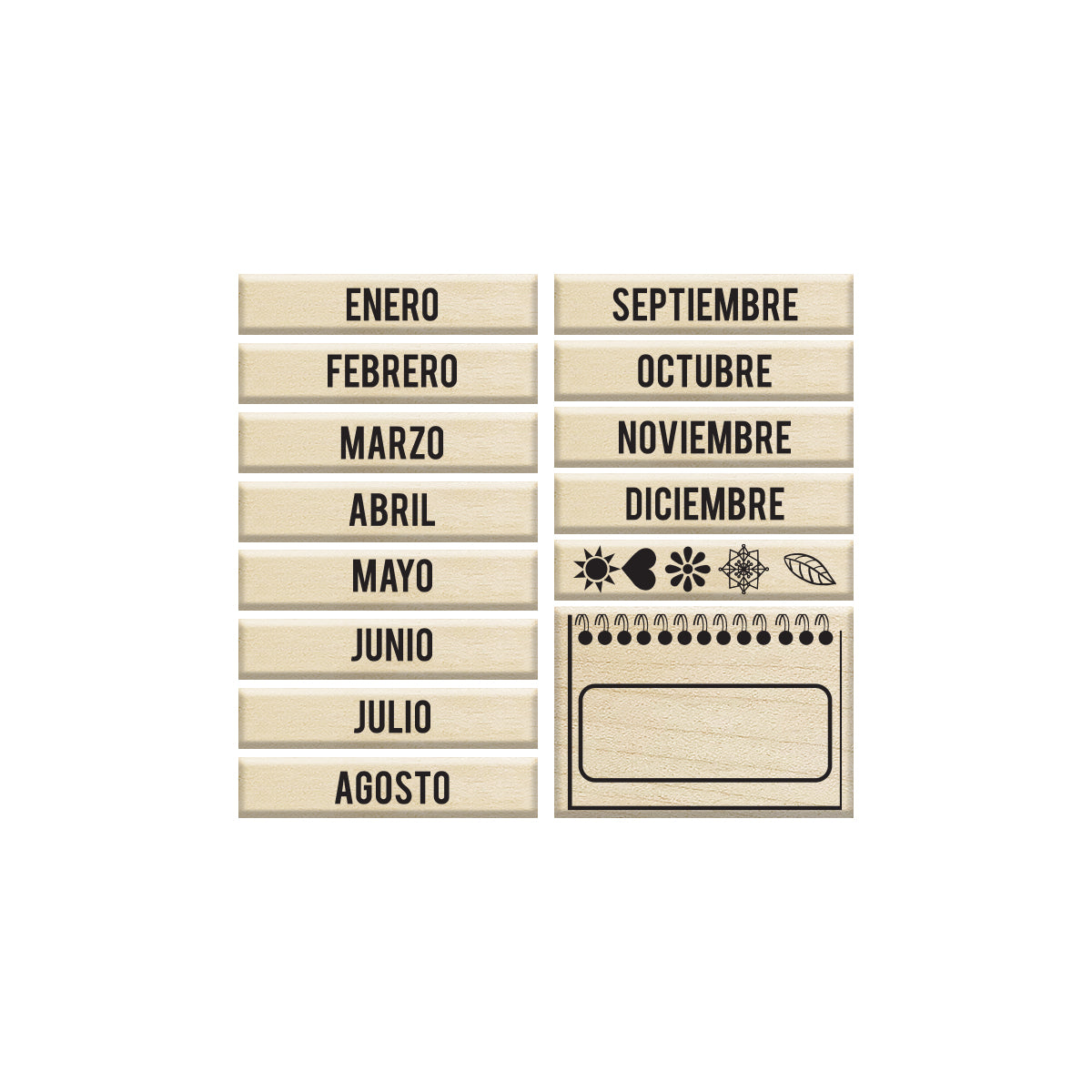 Set de Sellos Calendario