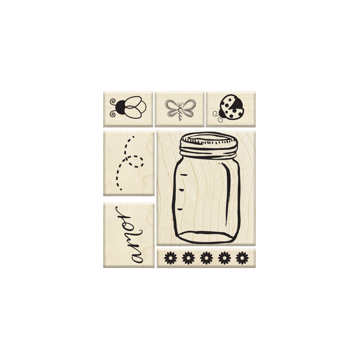 Set de Sellos Mason Jar