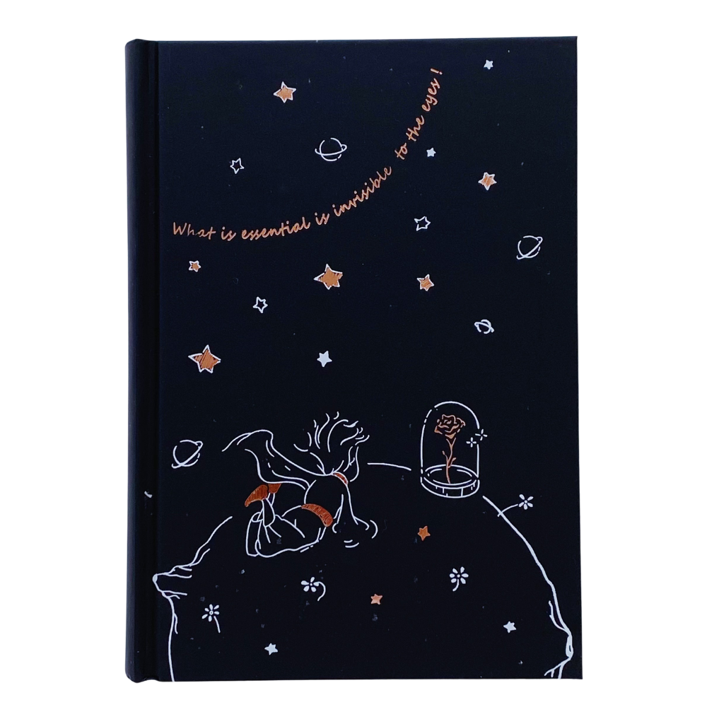 Libreta Hojas Negras - Portada El Principito