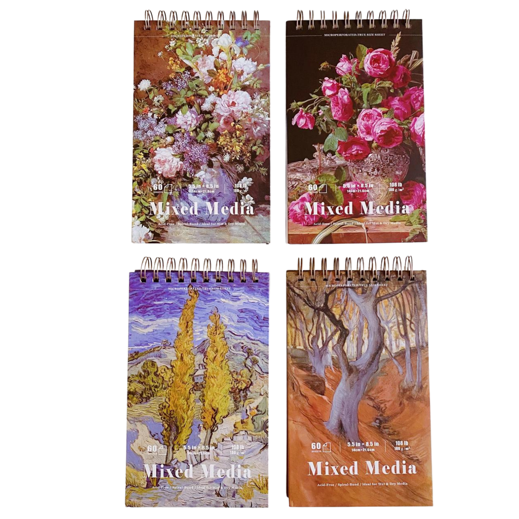 Libreta Sketchbook Hojas Blancas Para Mixed Media