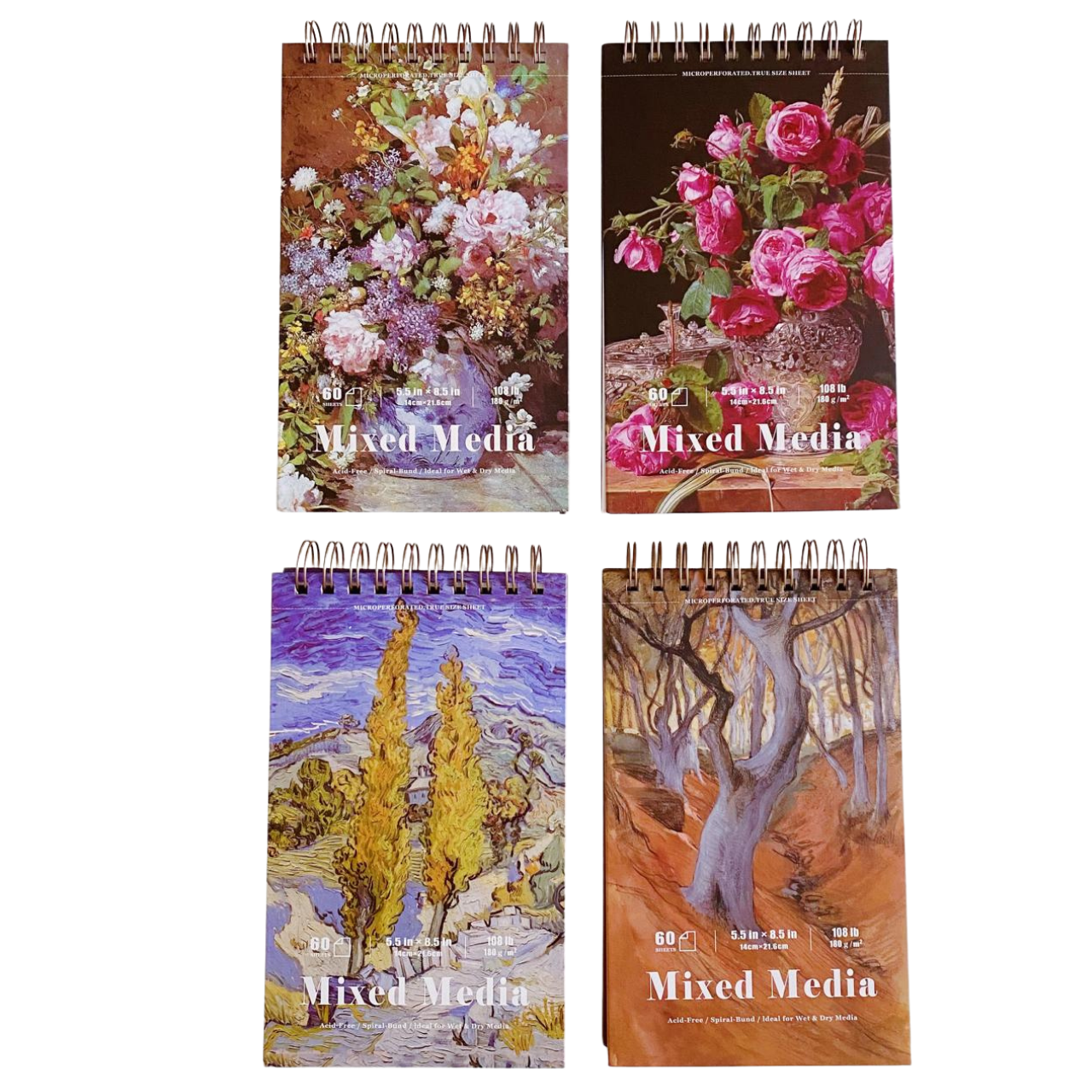Libreta Sketchbook Hojas Blancas Para Mixed Media
