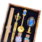Set de Sellos de Lacre Vintage con Accesorios