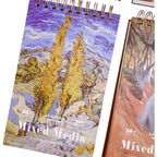 Libreta Sketchbook Hojas Blancas Para Mixed Media