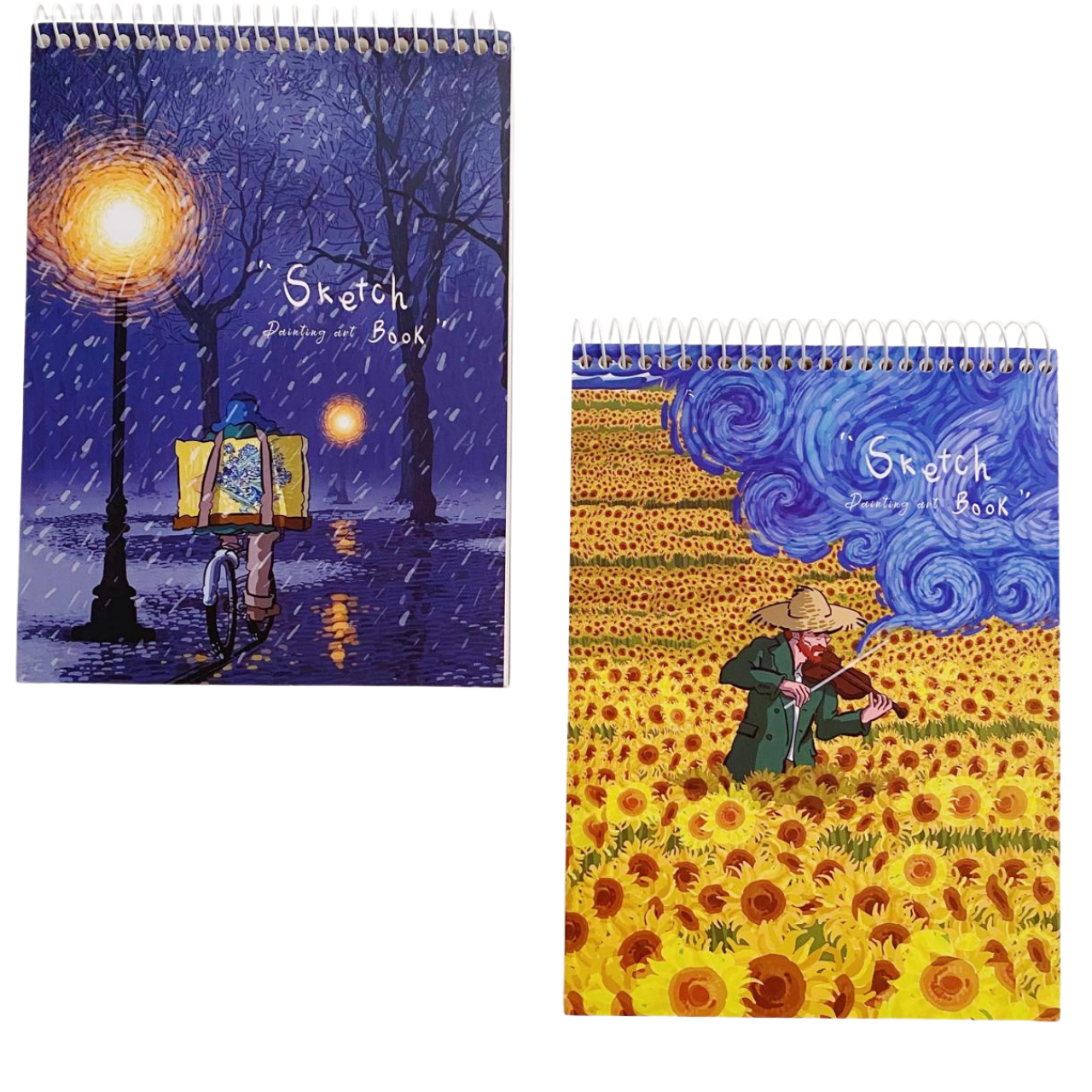 Libreta Sketchbook Hojas Blancas Van Gogh Comic