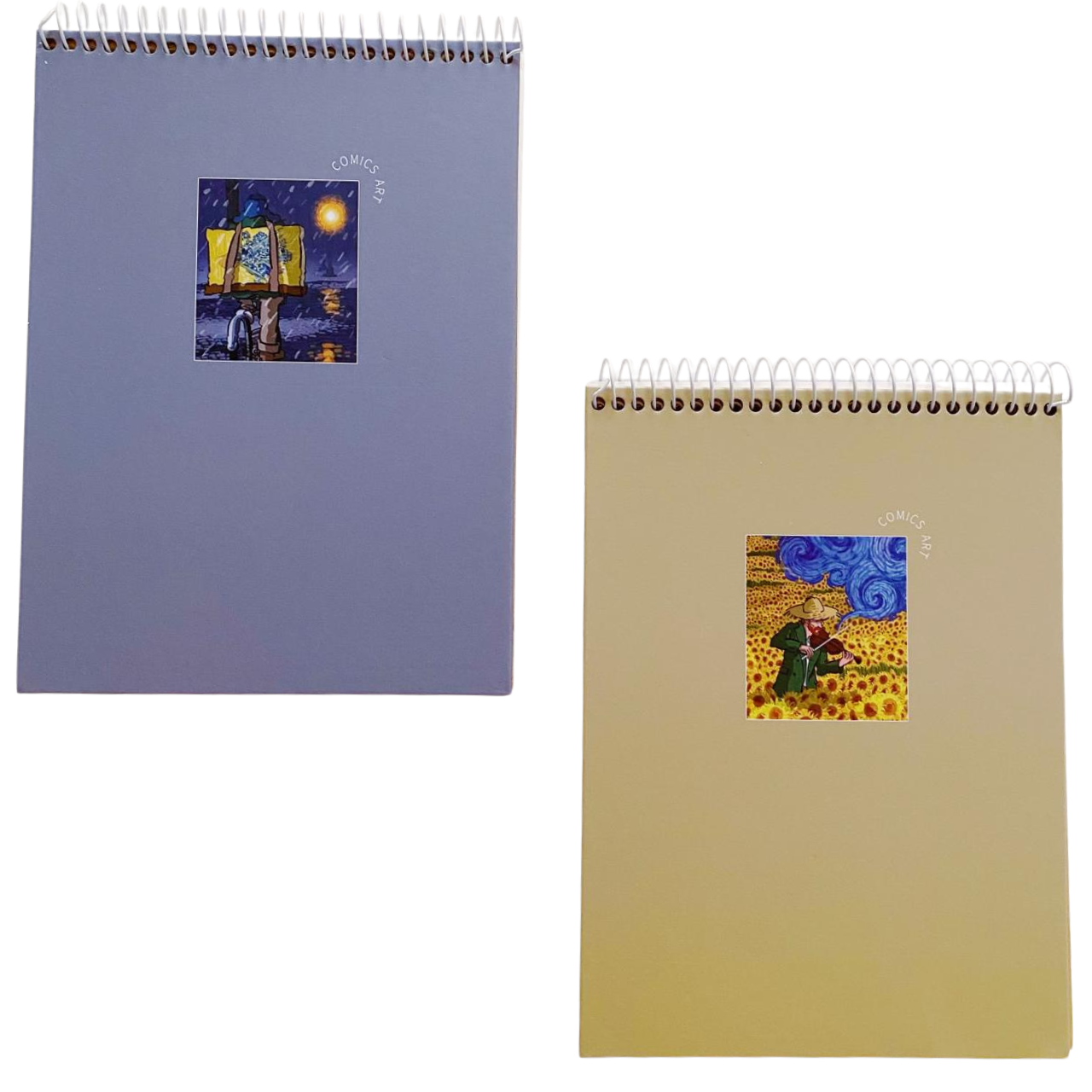 Libreta Sketchbook Hojas Blancas Van Gogh Comic