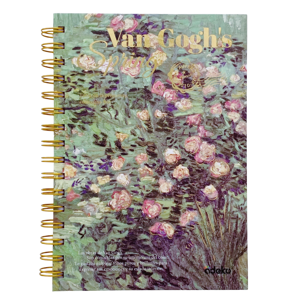 Libreta Sketchbook Hojas Blancas Van Gogh Spring