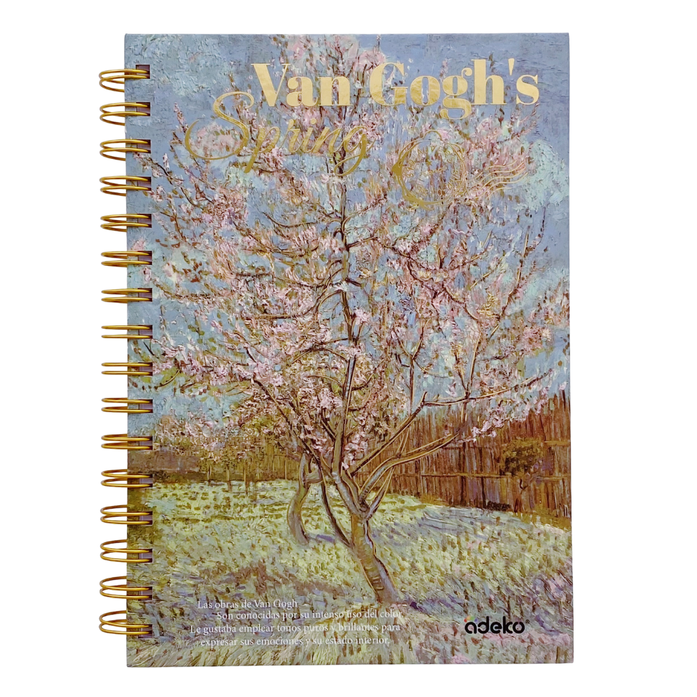 Libreta Sketchbook Hojas Blancas Van Gogh Spring