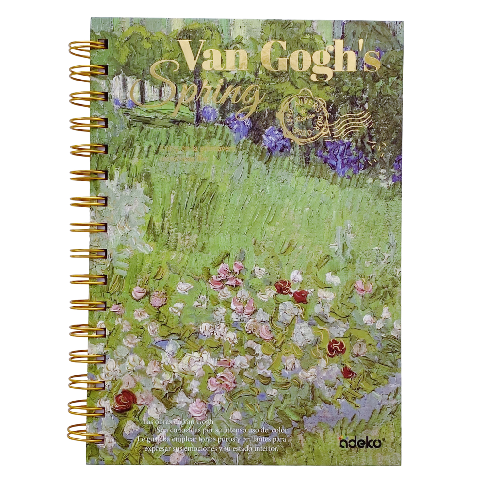 Libreta Sketchbook Hojas Blancas Van Gogh Spring