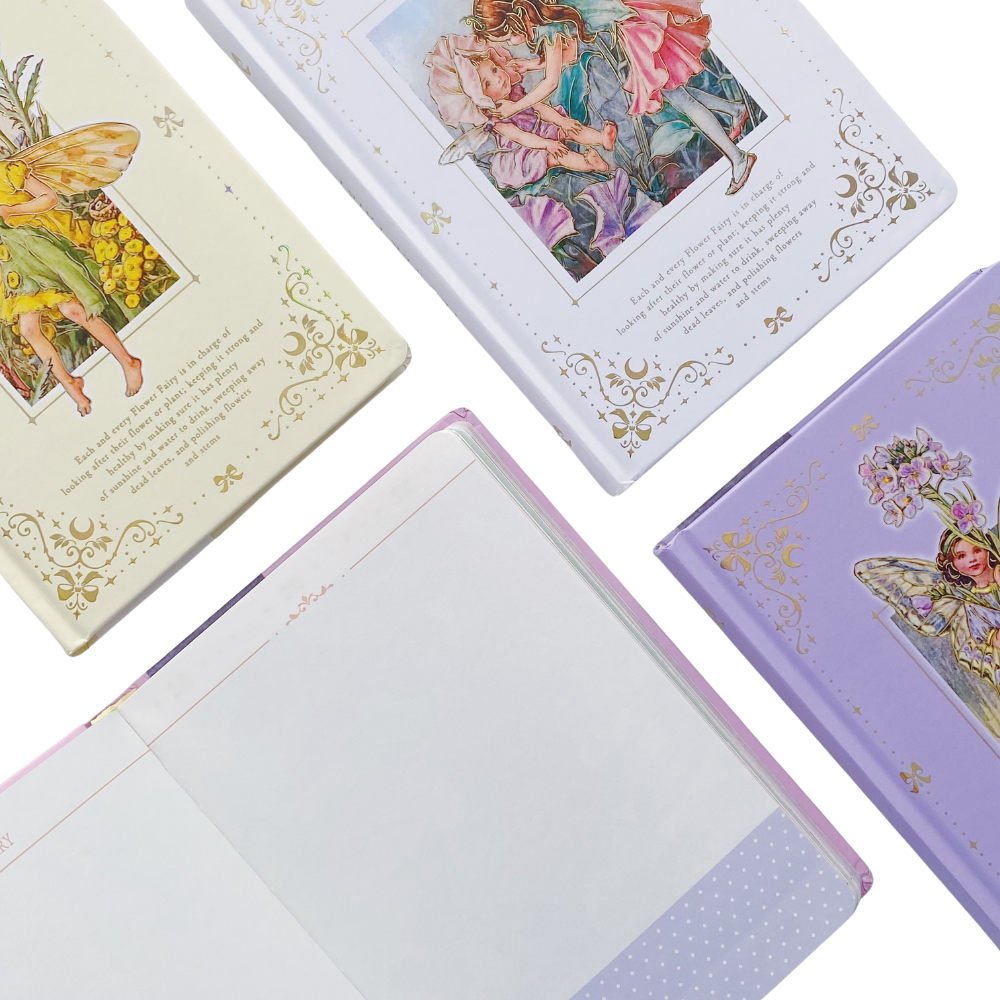 Libreta Hojas Decoradas Flower Fairies Foil