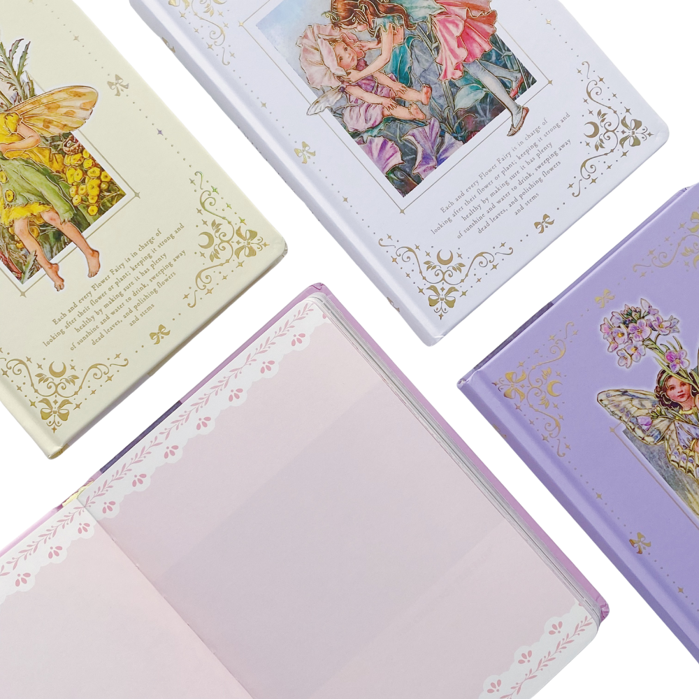 Libreta Hojas Decoradas Flower Fairies Foil