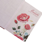 Libreta Sketchbook Hojas Blancas Flowers Marco Con Rosas