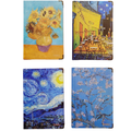 Libreta Sketchbook Van Gogh Con Foil Hojas Blancas