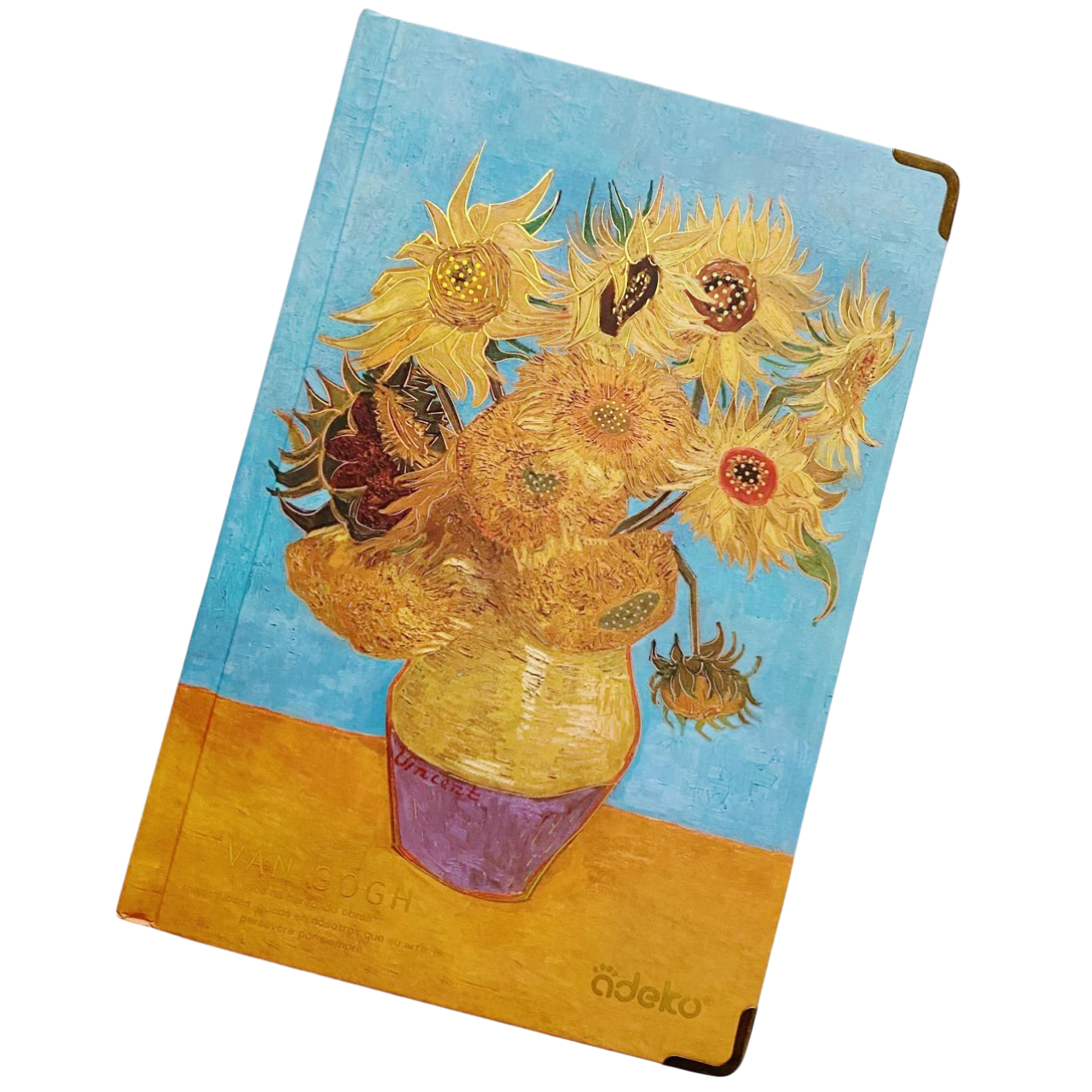 Libreta Sketchbook Van Gogh Con Foil Hojas Blancas