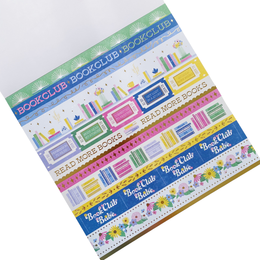 Book Club  - Paper Pad 12 x 12 in - Card Stock