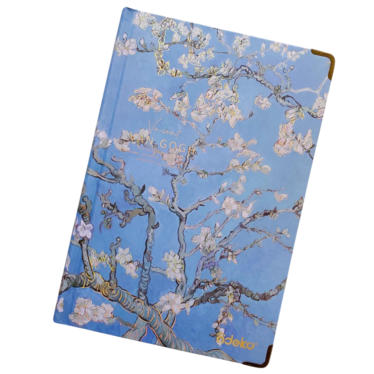 Libreta Sketchbook Van Gogh Con Foil Hojas Blancas