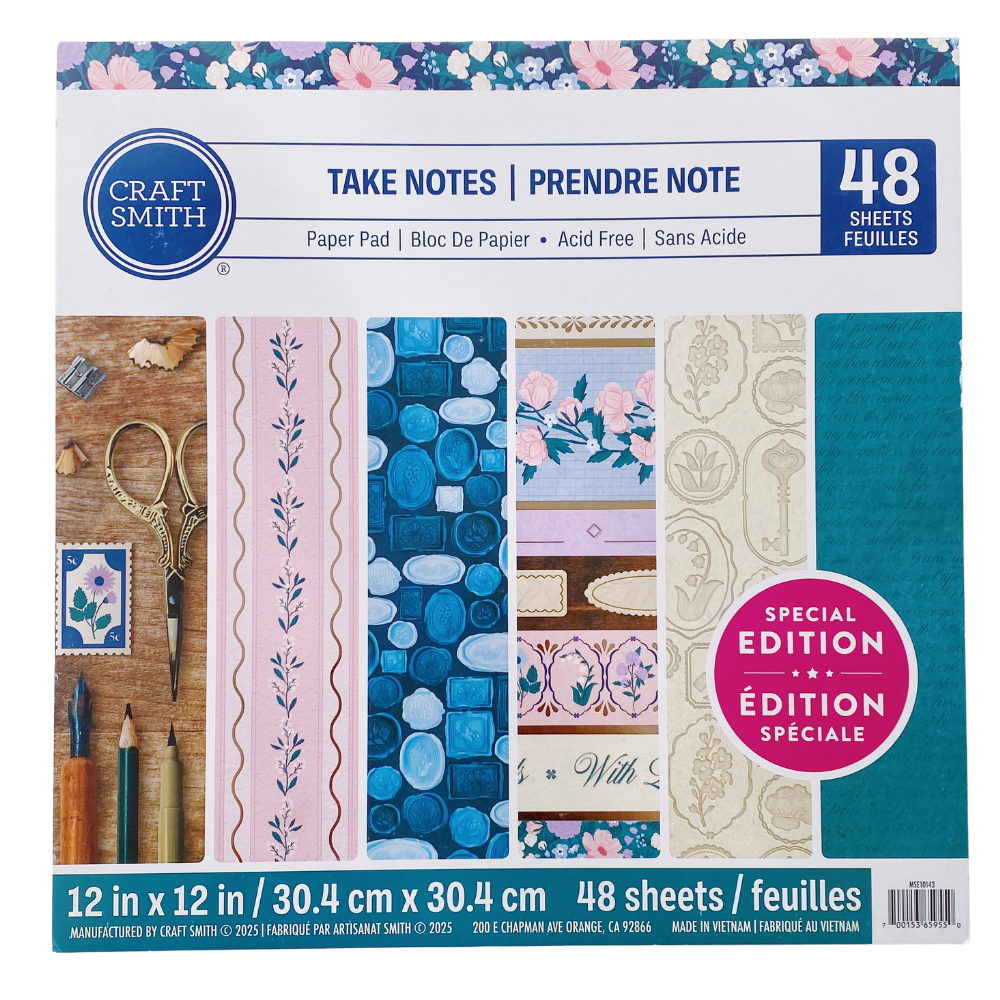 Take Notes - Paper Pad 12 x 12 in - Card Stock