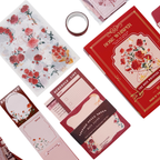 Rose Whisper - Kit de Journal - Stickers, Papel Decorado y Washitapes