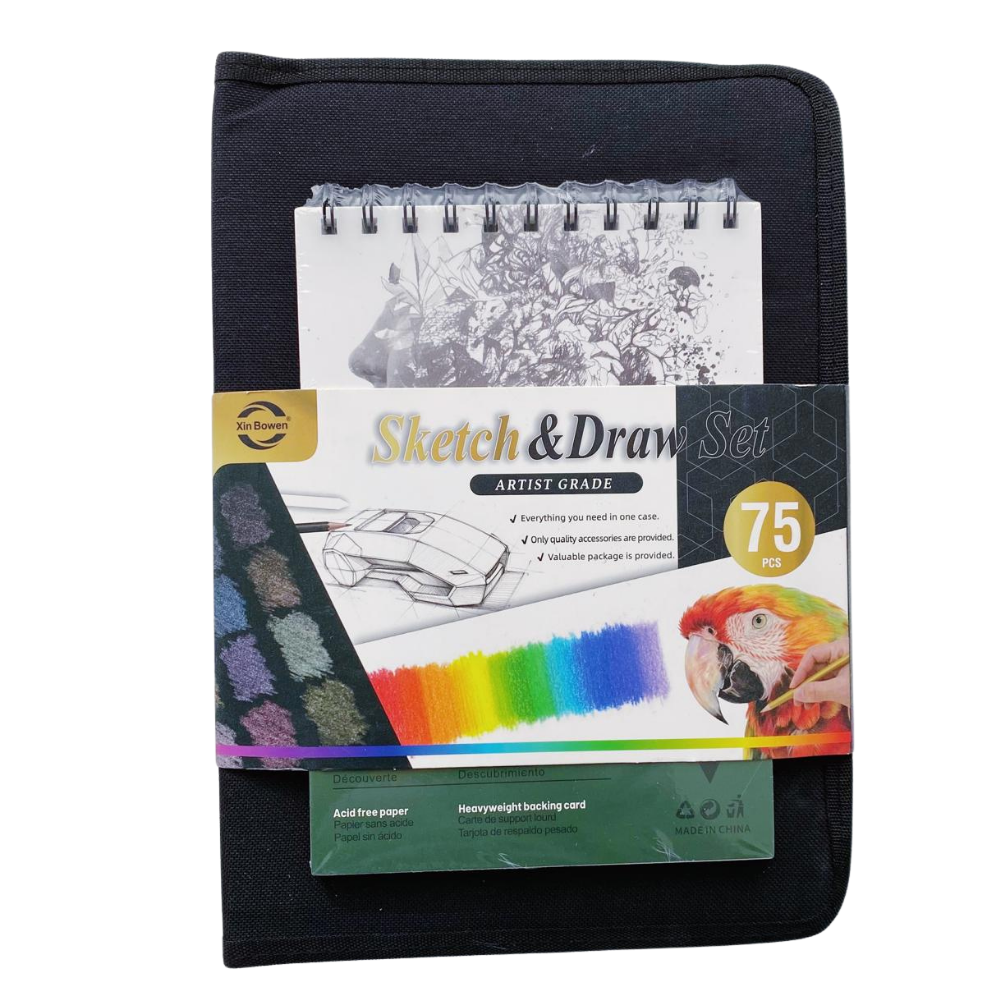 Estuche De Dibujo Profesional 75 Piezas