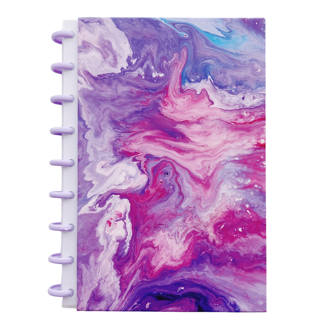Cuaderno Mármol Morado de Discos