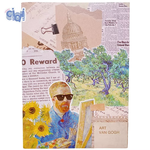 Libreta Sketchbook Hojas Blancas Van Gogh Aesthetic