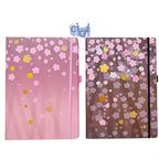 Libreta Flores Con Hojas De Cuadro Chico