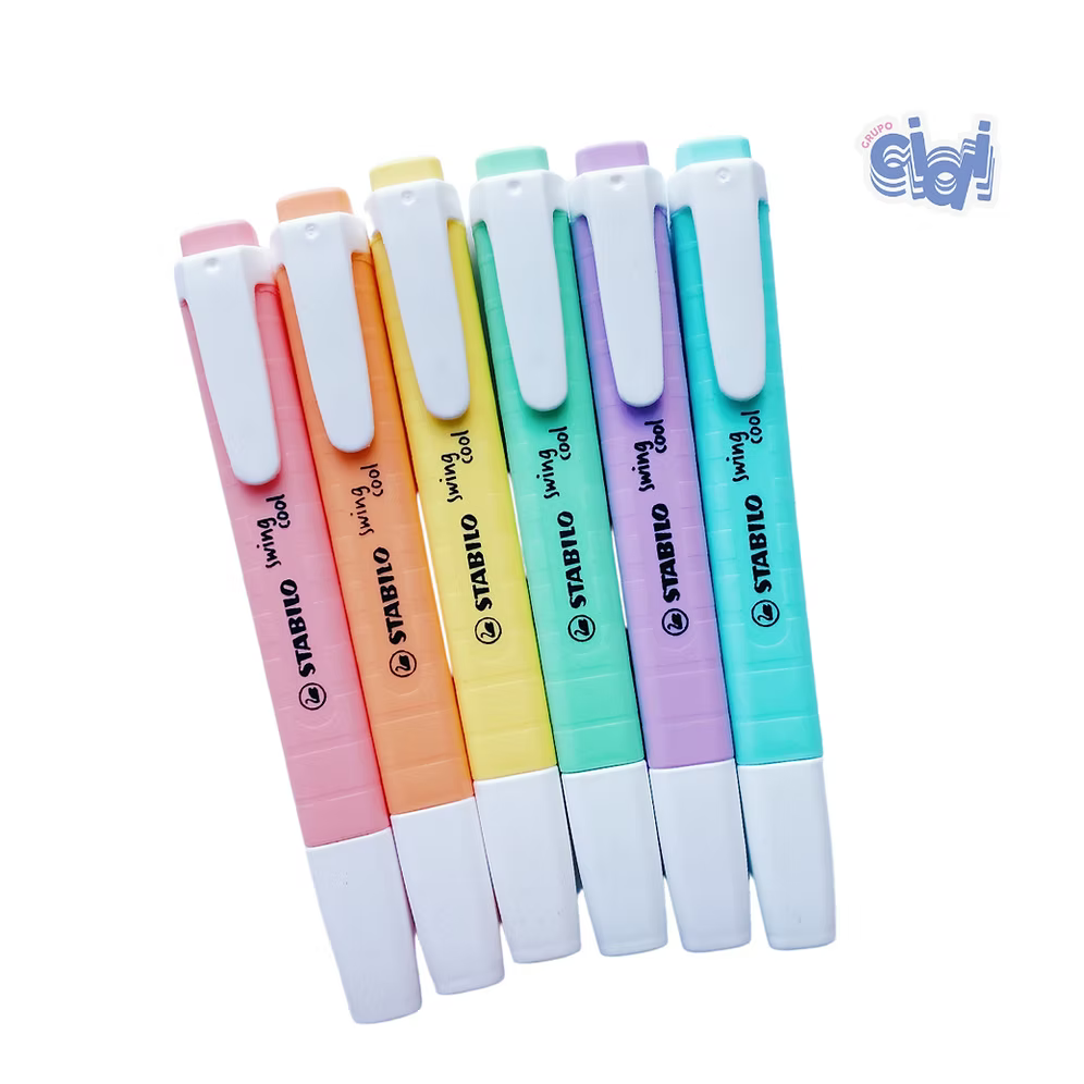 Resaltadores STABILO Swing Cool – Gama Original (Set de 6)