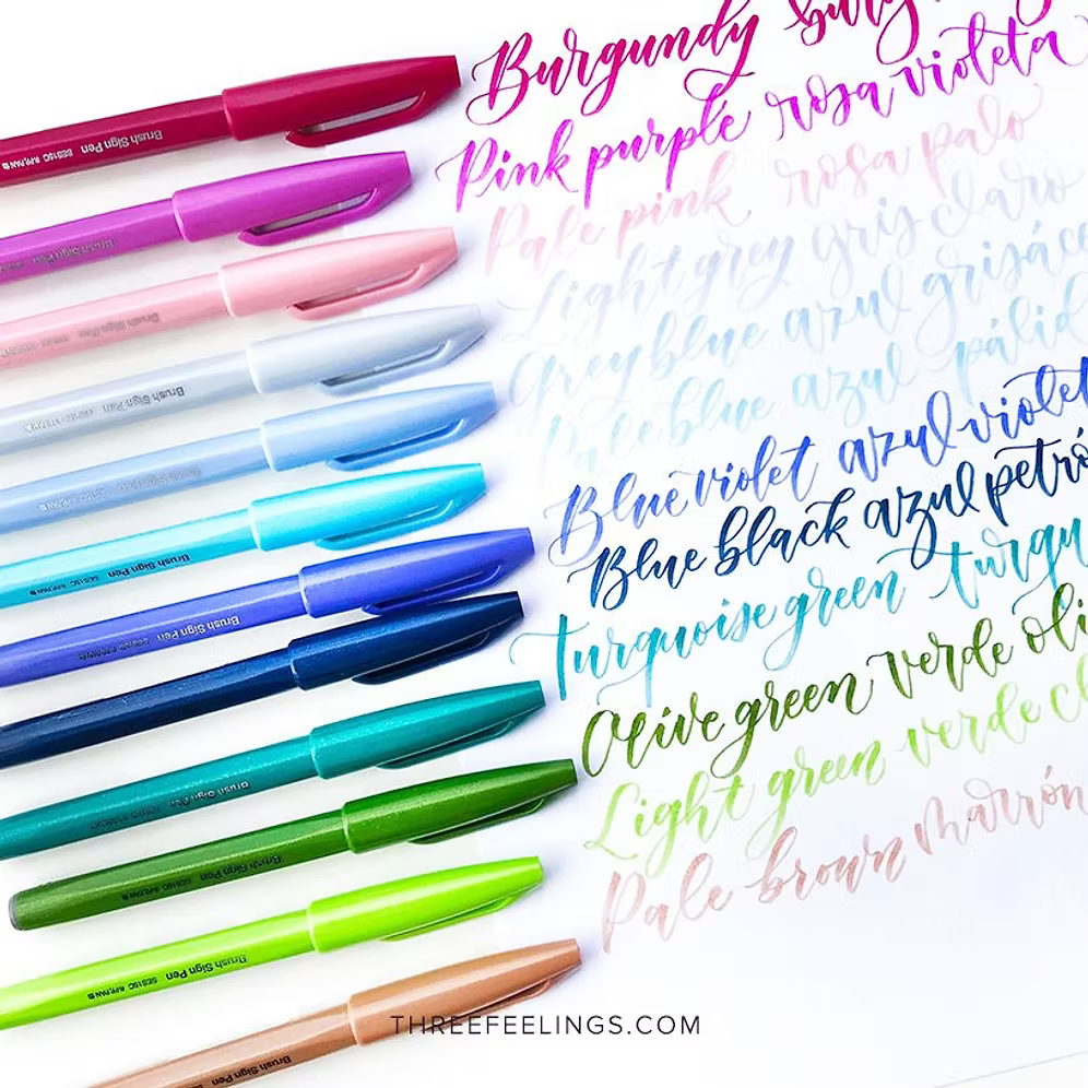Pentel Touch Brush Pastel