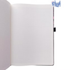 Libreta Flores Con Hojas De Cuadro Chico