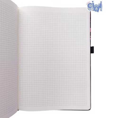 Libreta Flores Con Hojas De Cuadro Chico