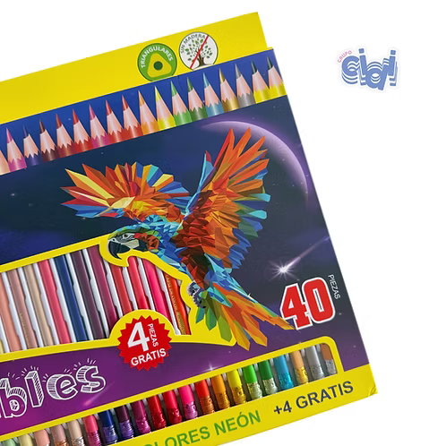 Set de Lápices de Colores Borrables Lunita