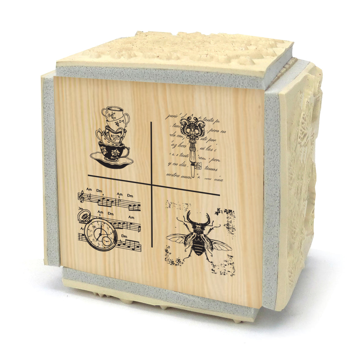 Cubo de Sellos Vintage