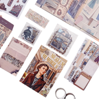 Museum Memories - Kit de Journal - Stickers, Papel Decorado y Washitapes
