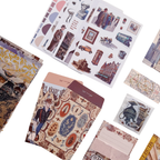 Museum Memories - Kit de Journal - Stickers, Papel Decorado y Washitapes