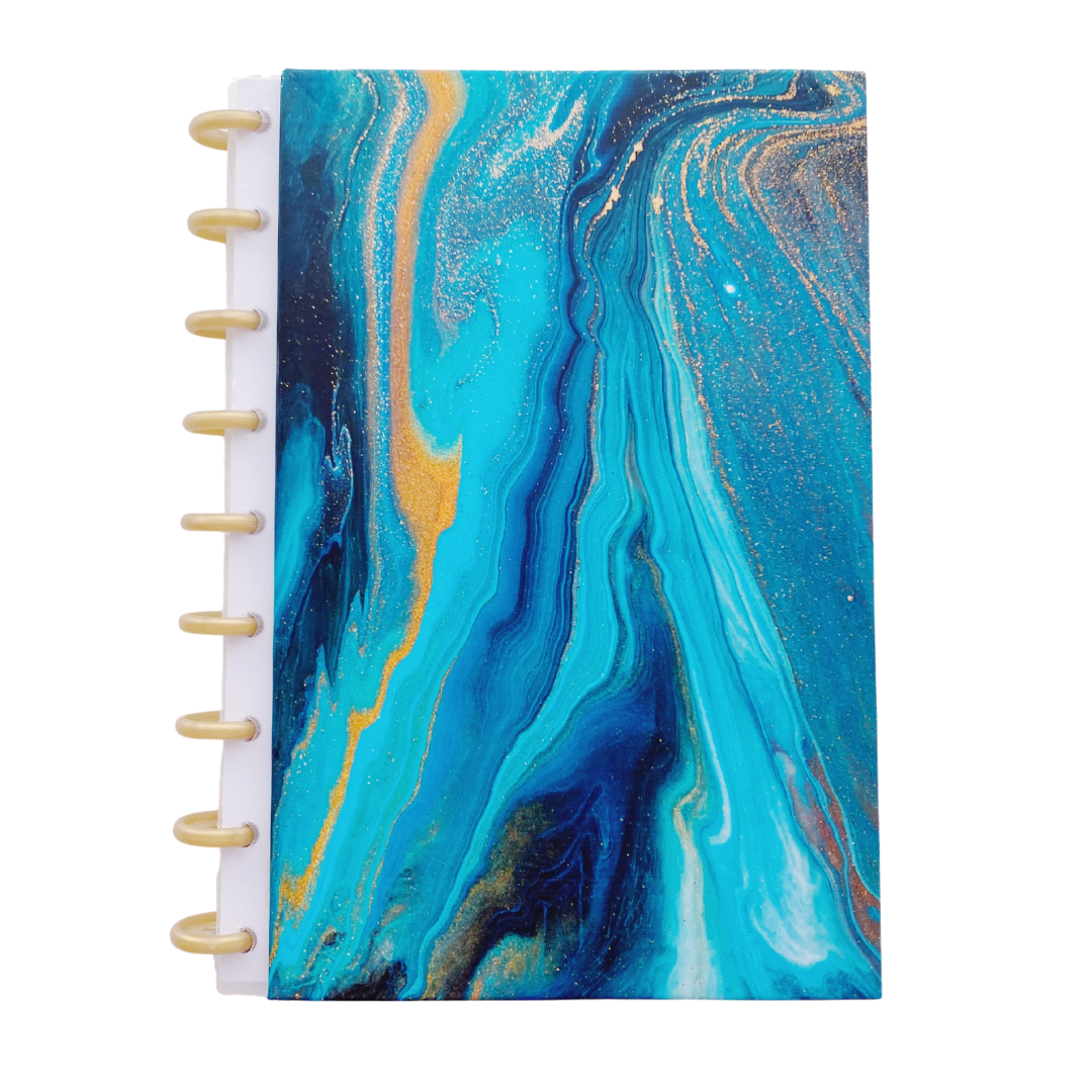 Cuaderno Mármol Azul de Discos