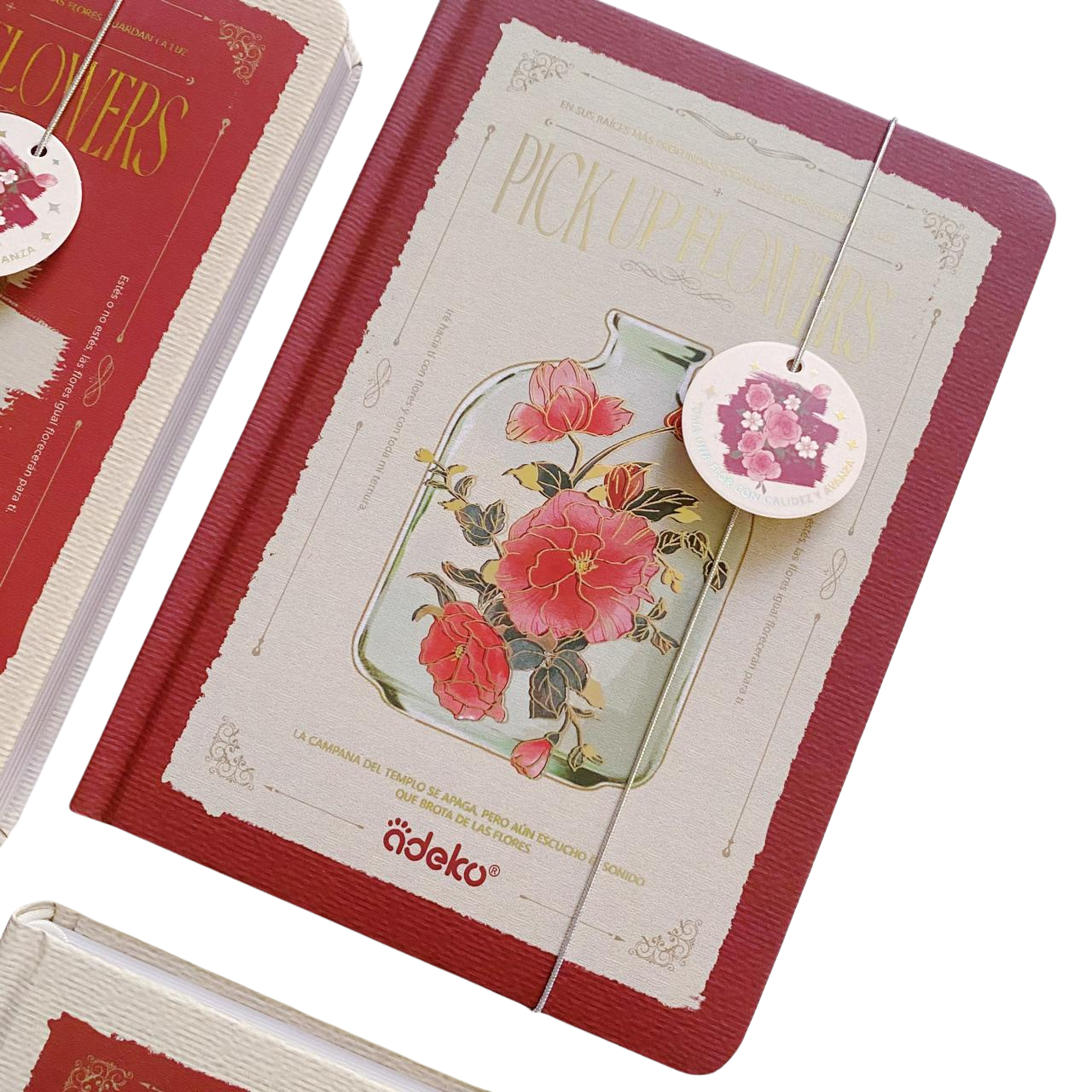 Libreta Hojas Decorada Pick Up Flowers