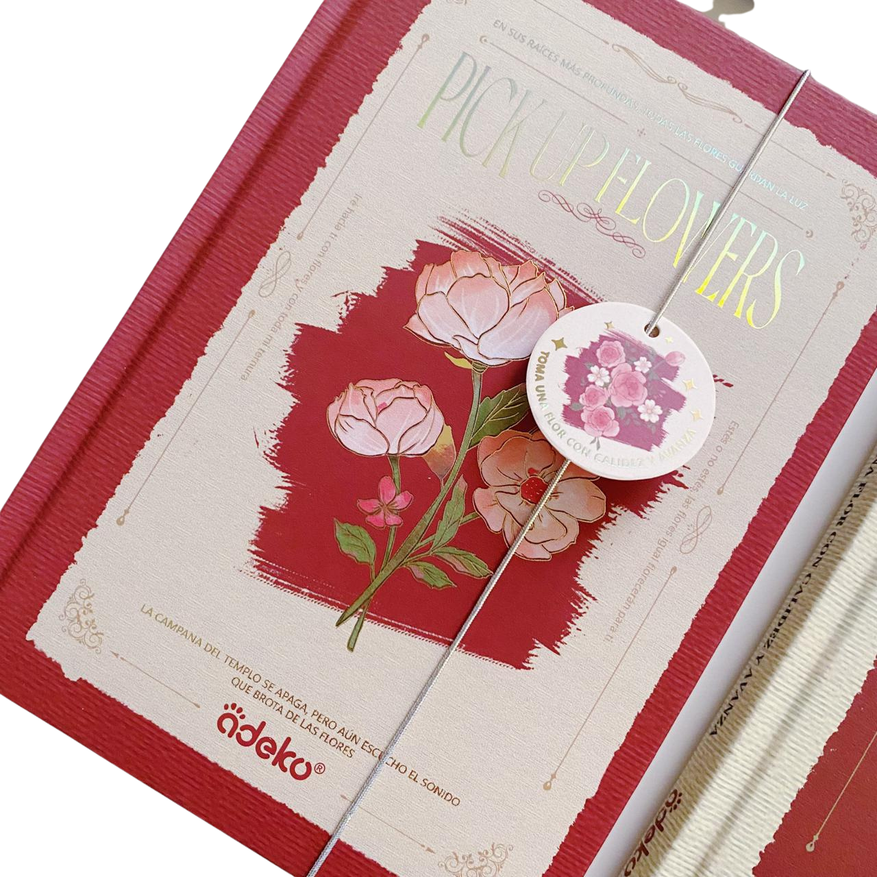 Libreta Hojas Decorada Pick Up Flowers