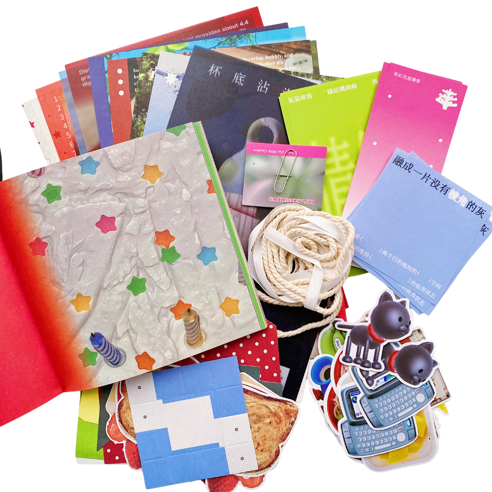 Dream Notes - Kit de Journal Mediano - Stickers, Papel Decorado y Libreta