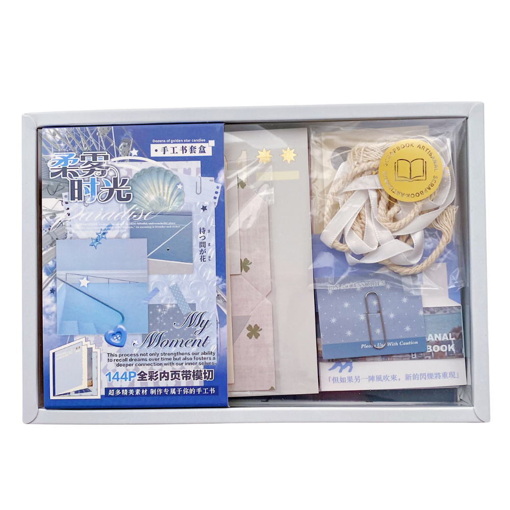 My Moment - Kit de Journal Mediano - Stickers, Papel Decorado y Libreta