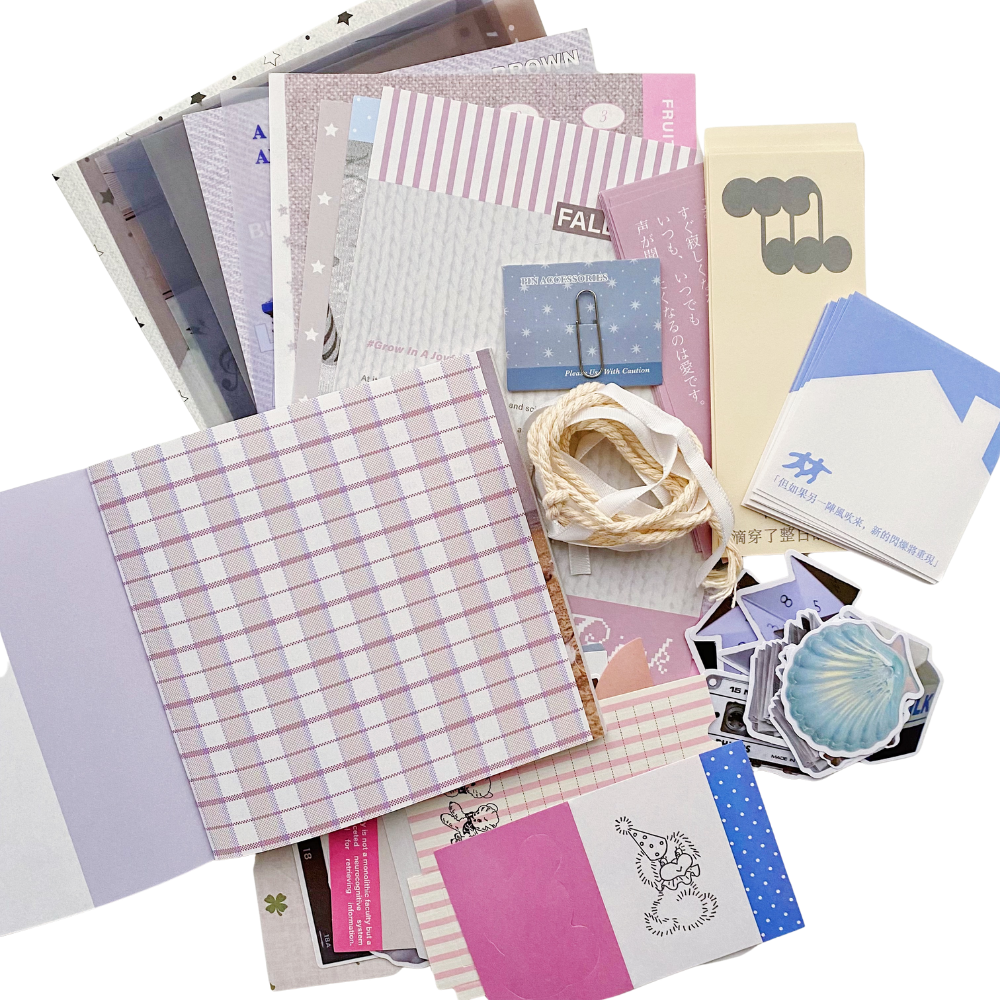 My Moment - Kit de Journal Mediano - Stickers, Papel Decorado y Libreta