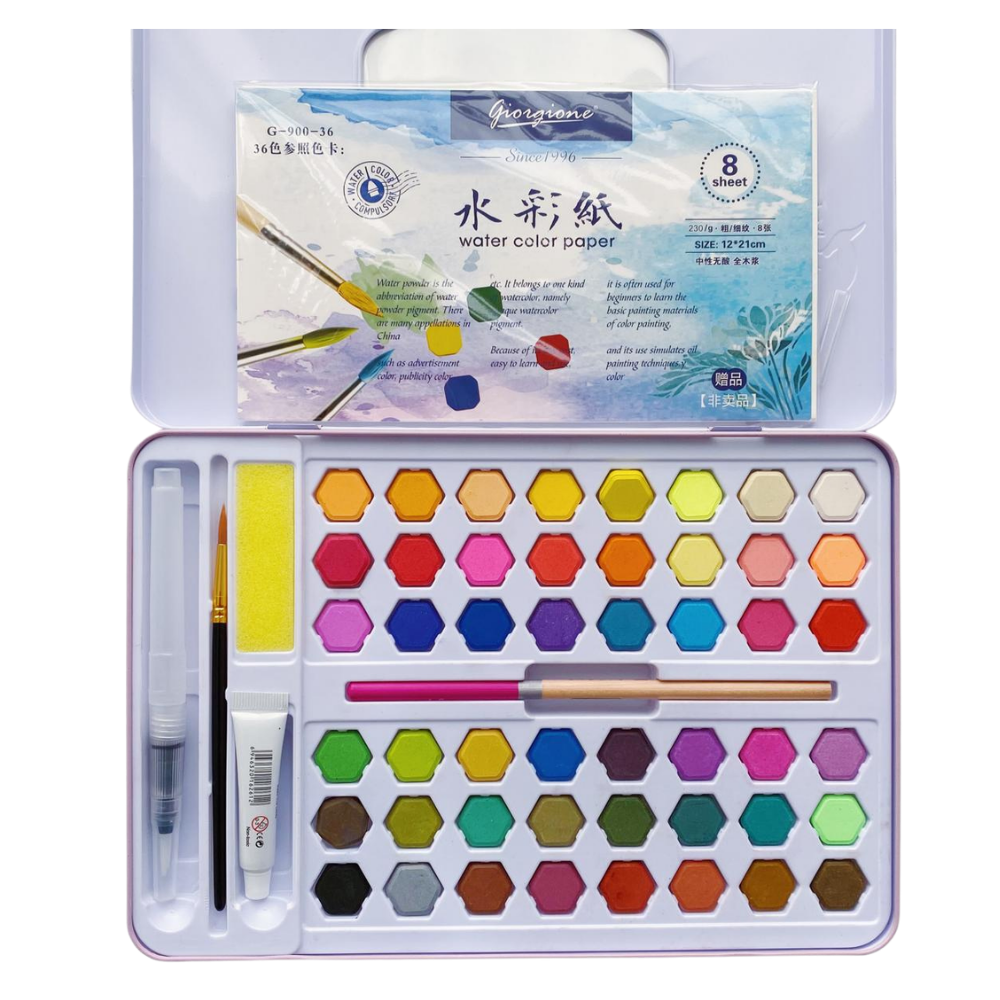 Acuarelas 48 Colores Básicos