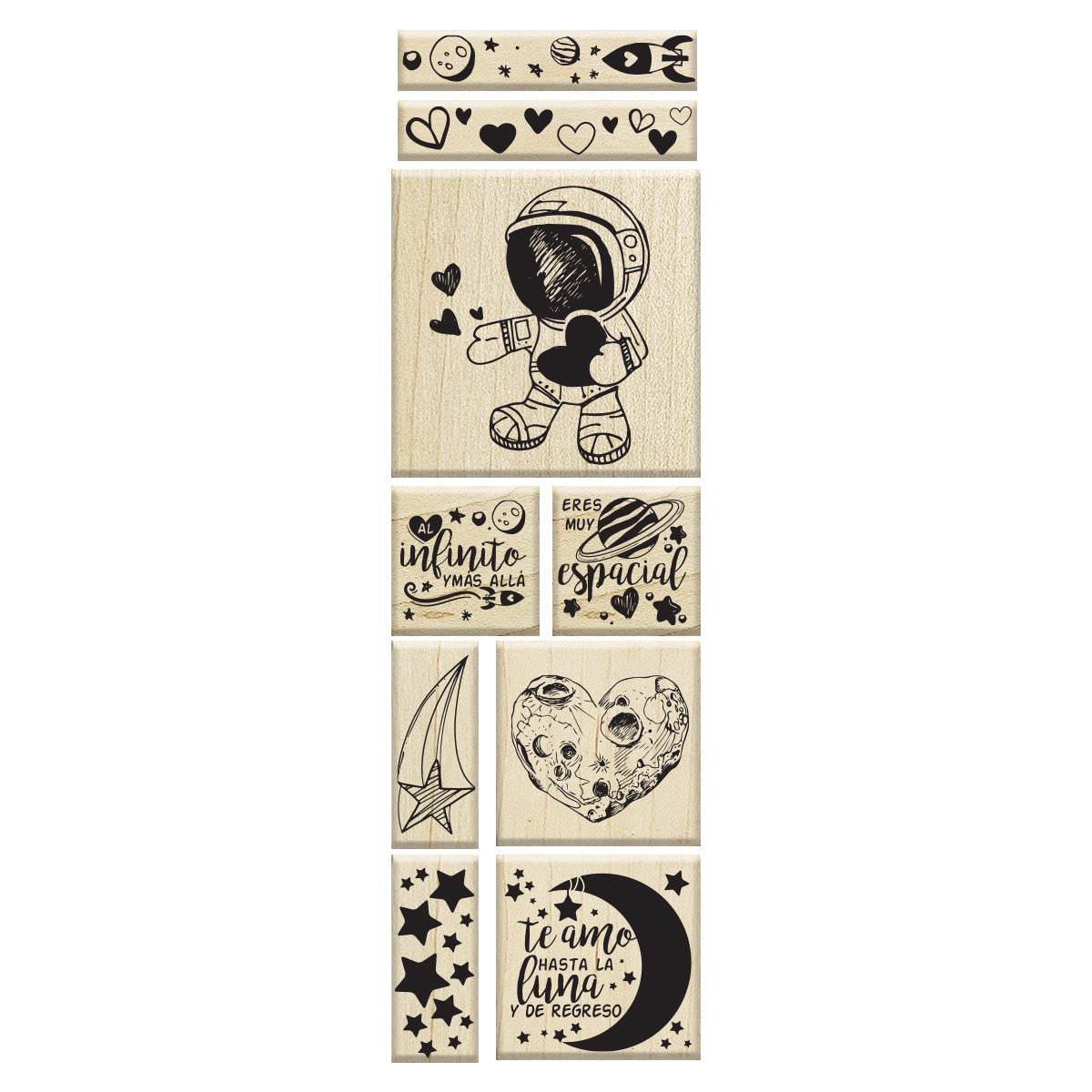 Set de Sellos Amor Espacial
