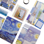 The Starry Night - Kit de Journal - Stickers, Papel Decorado y Washitapes