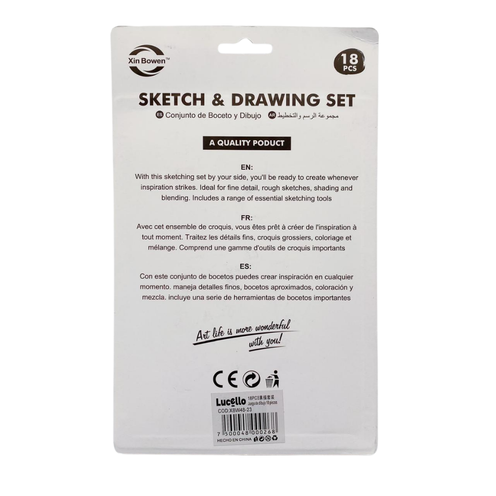 Set De Lápices Profesional Para Bocetos 18 Piezas