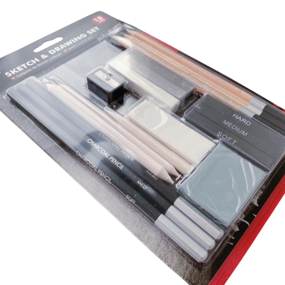 Set De Lápices Profesional Para Bocetos 18 Piezas