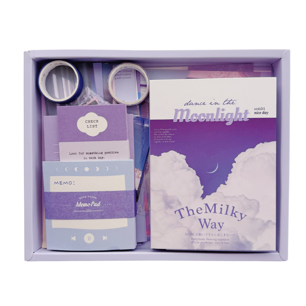 The Milky Way - Kit de Journal - Stickers, Papel Decorado y Washitapes